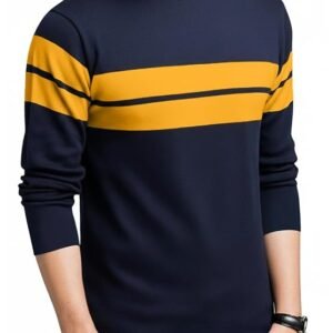 leotude men's full sleeve regular fit tshirt, round neck cottonblend t shirt (color multicolor)